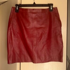 Sandro Red Mini Skirt